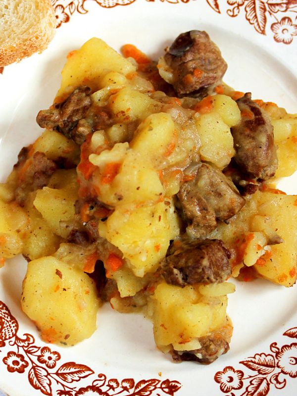 Насыщенный вкус картошки с печенью и салом