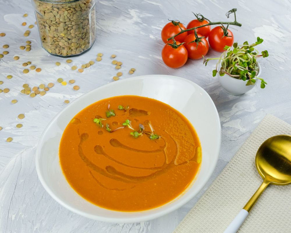 Суп-пюре из чечевицы