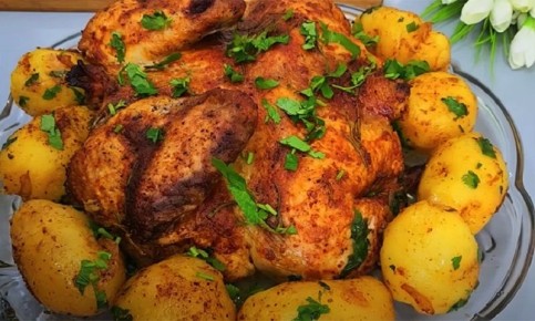 Секреты ресторанной картошки с курицей для домашнего ужина