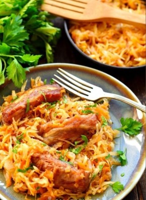 Сытная Тушеная Капуста С Копчеными Ребрышками: Рецепт Для Всей Семьи