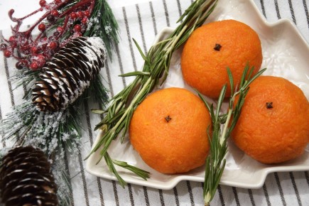 Яркая закуска для новогоднего стола: мандаринки на зиму