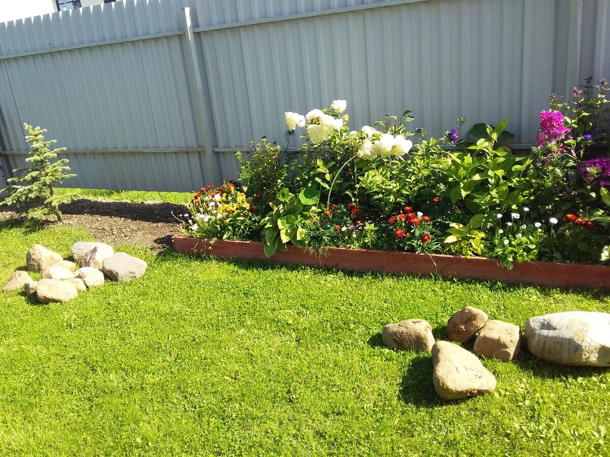 Как камни преобразили наши клумбы: новый взгляд на цветник