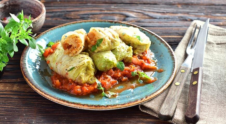 Постные голубцы с фасолью и булгуром: вкусно и просто