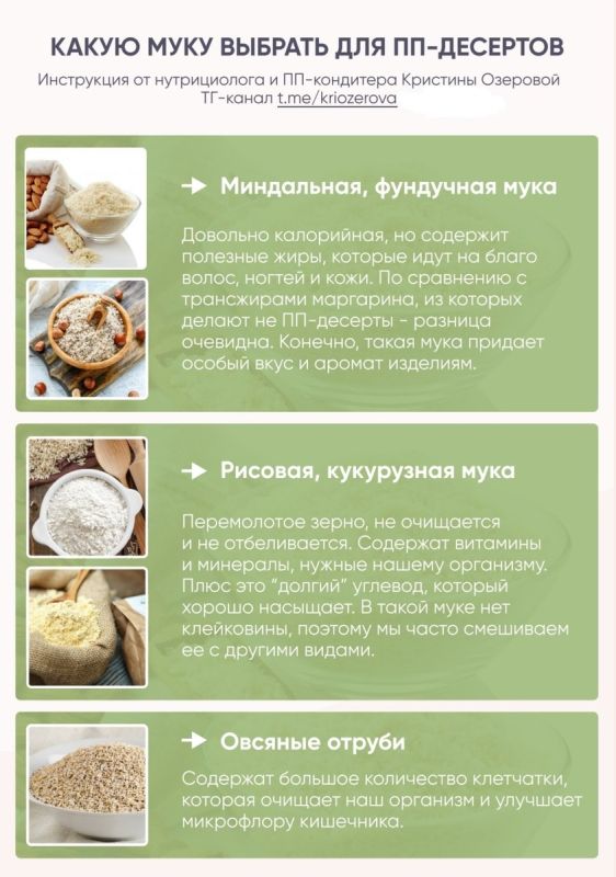 Искусство смеси: как разные виды муки превращают десерты в шедевры