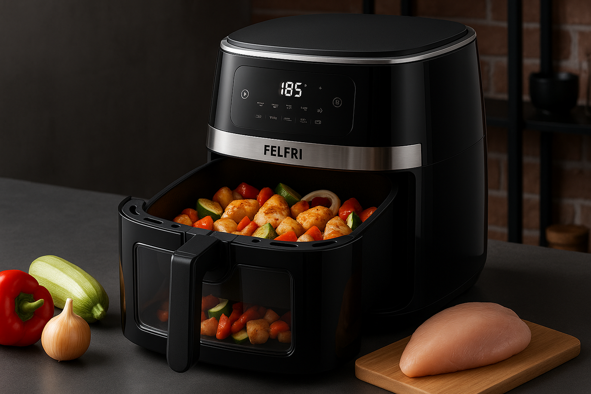 Как быстро приготовить курицу с овощами в аэрогриле за 25 минут