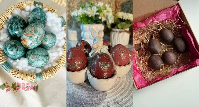 Пасхальные яйца: искусство без химии