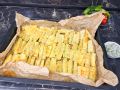 Запечённые кабачки с сырной корочкой